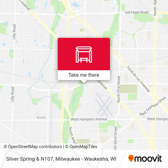Mapa de Silver Spring & N107