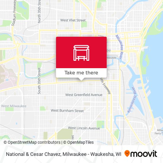 National & Cesar Chavez map