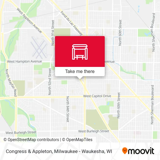 Congress & Appleton map