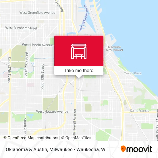 Oklahoma & Austin map
