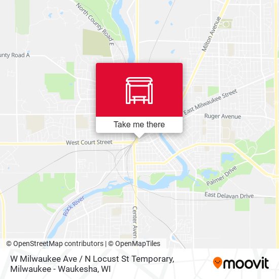 Mapa de W Milwaukee Ave / N Locust St Temporary