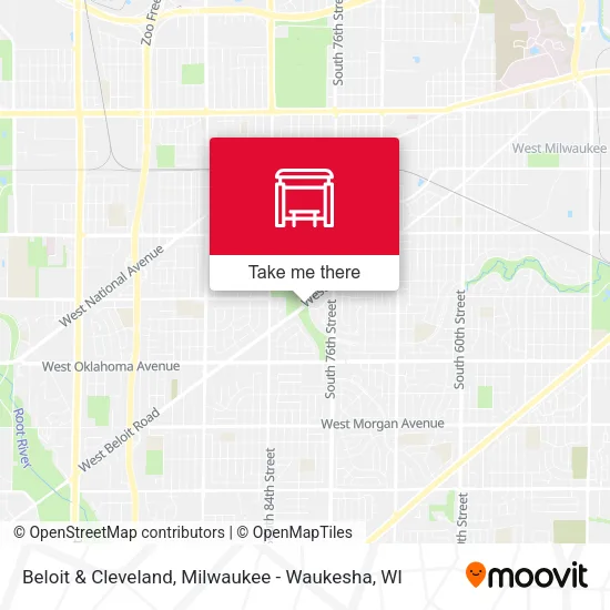 Beloit & Cleveland map