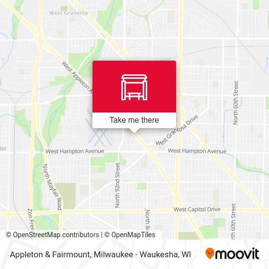 Appleton & Fairmount map