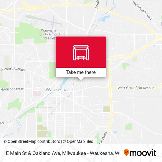 E Main St & Oakland Ave map