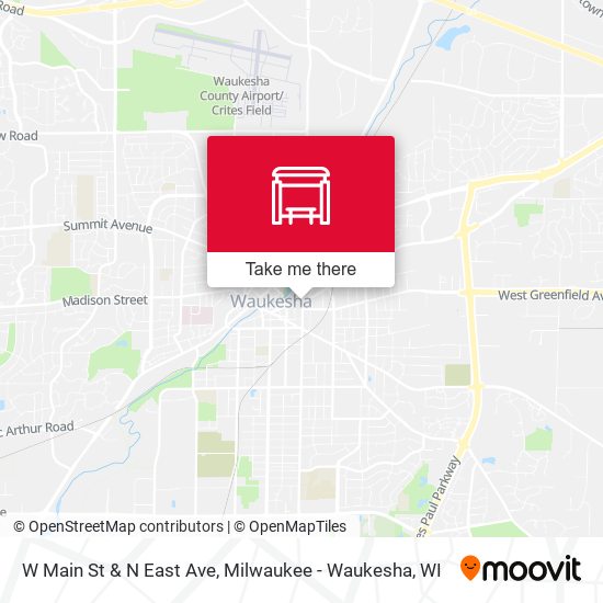 W Main St & N East Ave map