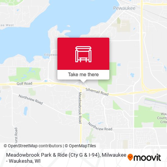 Mapa de Meadowbrook Park & Ride (Cty G & I-94)