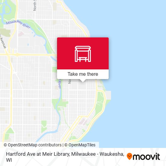 Hartford Ave at Meir Library map