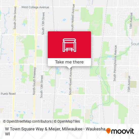W Town Square Way & Meijer map