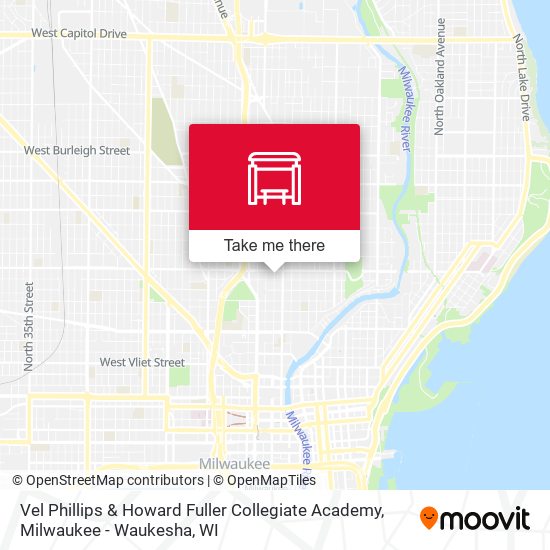 Mapa de Vel Phillips & Howard Fuller Collegiate Academy