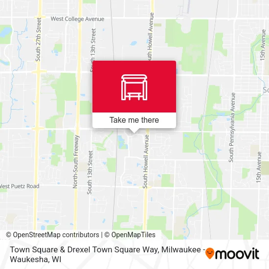 Town Square  & Drexel Town Square Way map