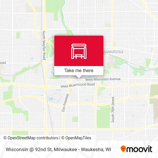 Wisconsin @ 92nd St map
