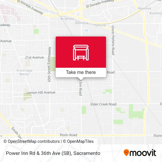 Mapa de Power Inn Rd & 36th Ave (SB)