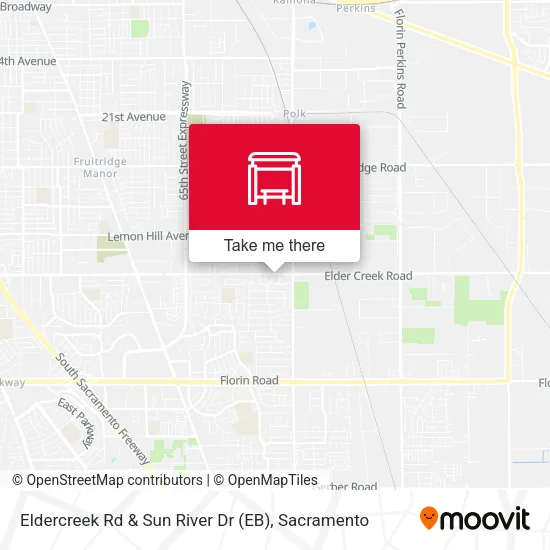 Mapa de Eldercreek Rd & Sun River Dr (EB)