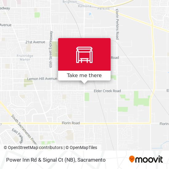 Power Inn Rd & Signal Ct (NB) map