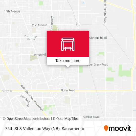 Mapa de 75th St & Vallecitos Way (NB)