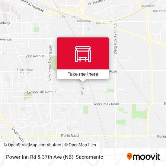 Mapa de Power Inn Rd & 37th Ave (NB)