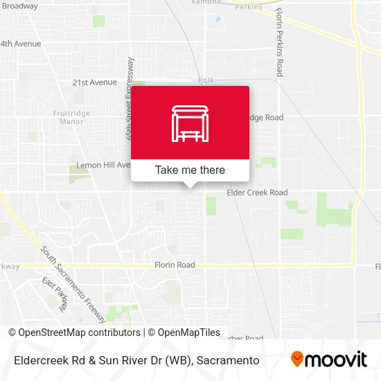 Mapa de Eldercreek Rd & Sun River Dr (WB)