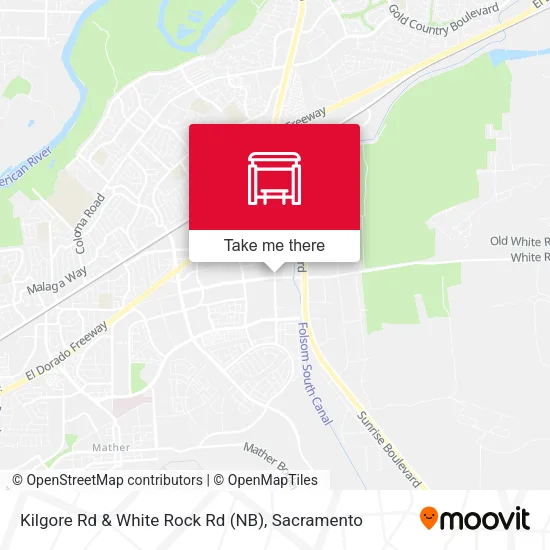 Mapa de Kilgore Rd & White Rock Rd (NB)