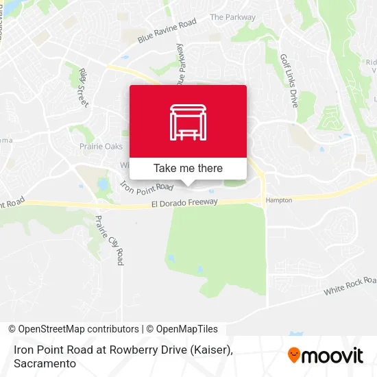 Mapa de Iron Point Road at Rowberry Drive (Kaiser)