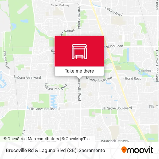 Mapa de Bruceville Rd & Laguna Blvd (SB)