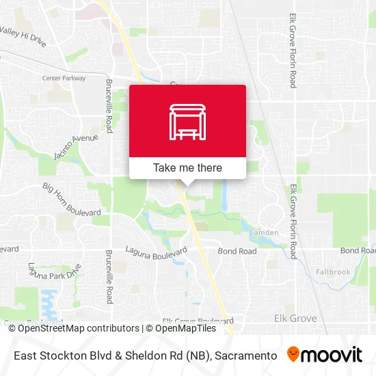 Mapa de East Stockton Blvd & Sheldon Rd (NB)