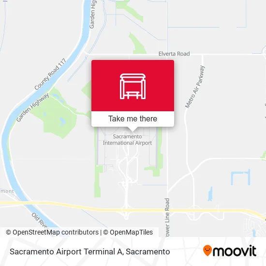 Sacramento Airport Terminal A map