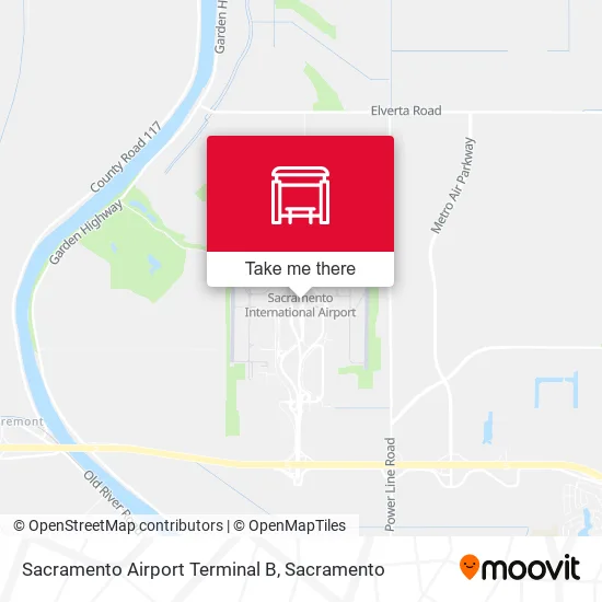Sacramento Airport Terminal B map