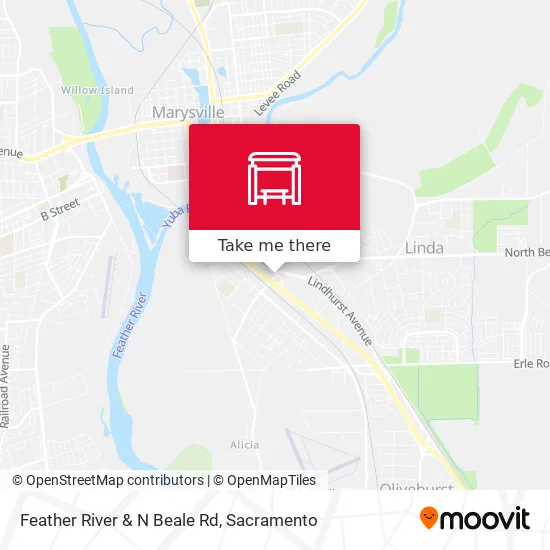 Mapa de Feather River & N Beale Rd