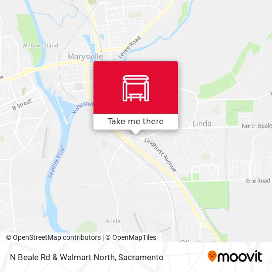 Mapa de N Beale Rd & Walmart North