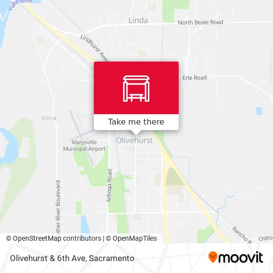 Mapa de Olivehurst & 6th Ave