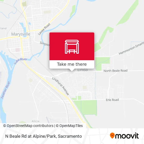 Mapa de N Beale Rd at Alpine/Park