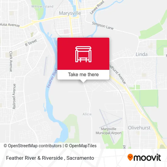 Feather River & Riverside map