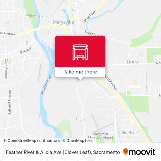 Mapa de Feather River & Alicia Ave (Clover Leaf)