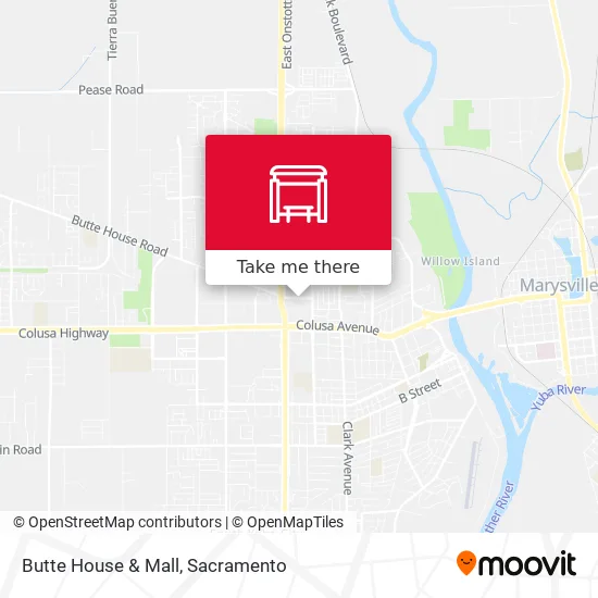 Butte House & Mall map