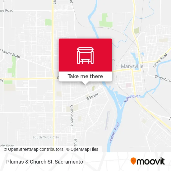 Mapa de Plumas & Church St