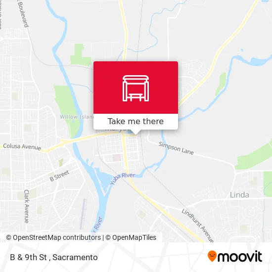 Mapa de B & 9th St