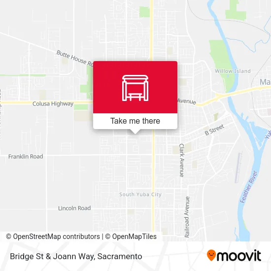Bridge St & Joann Way map