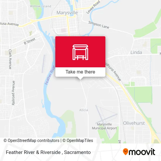 Feather River & Riverside map