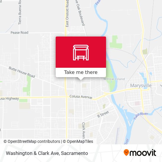 Washington & Clark Ave map