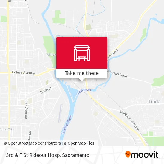 Mapa de 3rd & F St Rideout Hosp