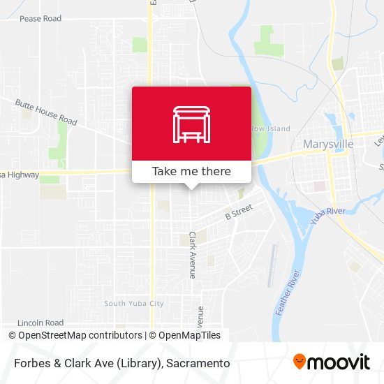 Forbes & Clark Ave (Library) map