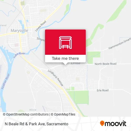 Mapa de N Beale Rd & Park Ave