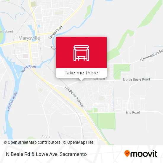 N Beale Rd & Lowe Ave map