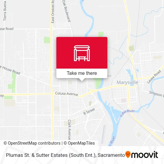 Plumas St. & Sutter Estates (South Ent.) map
