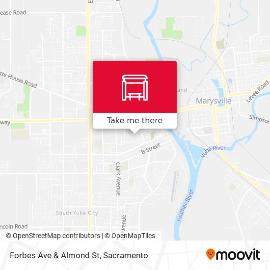 Mapa de Forbes Ave & Almond St