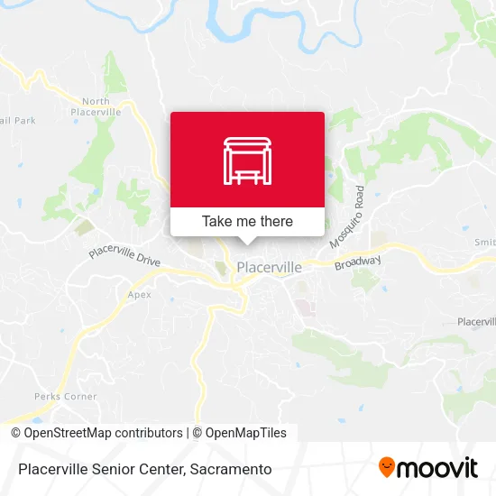 Placerville Senior Center map
