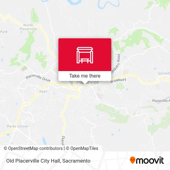 Old Placerville City Hall map