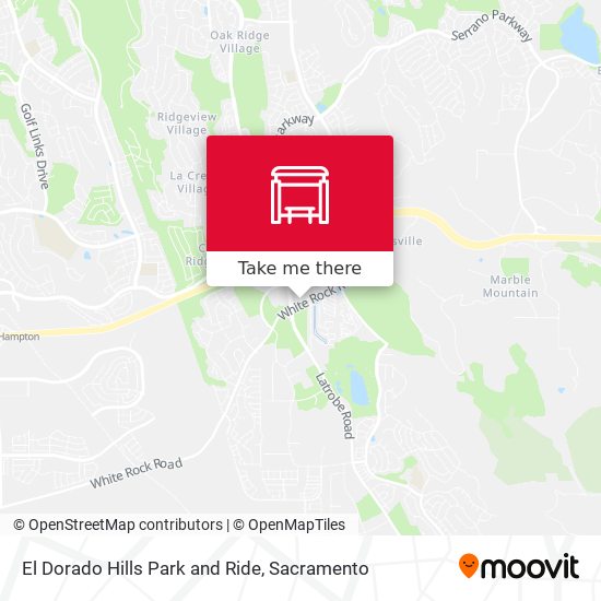 El Dorado Hills Park and Ride map