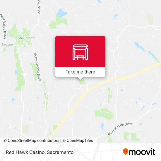 Red Hawk Casino map