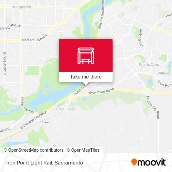Mapa de Iron Point Light Rail